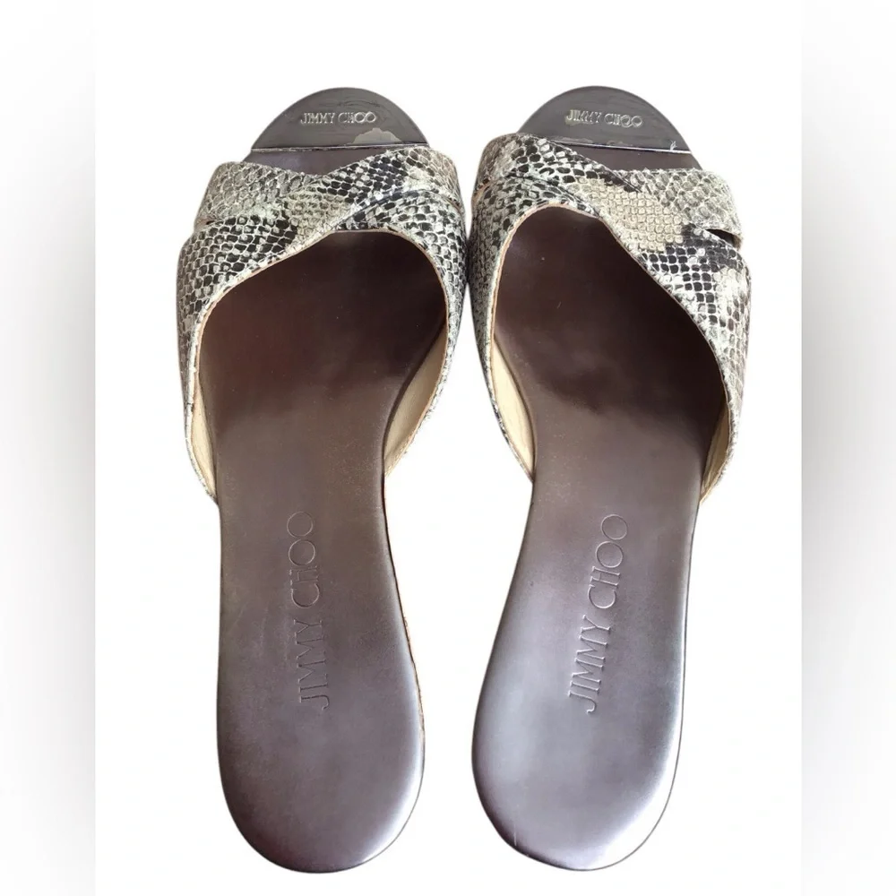 Jimmy Choo snake embossed